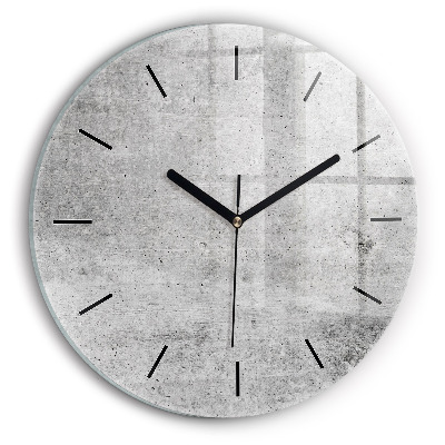 Perete brut Ceas rotund de perete din sticlă