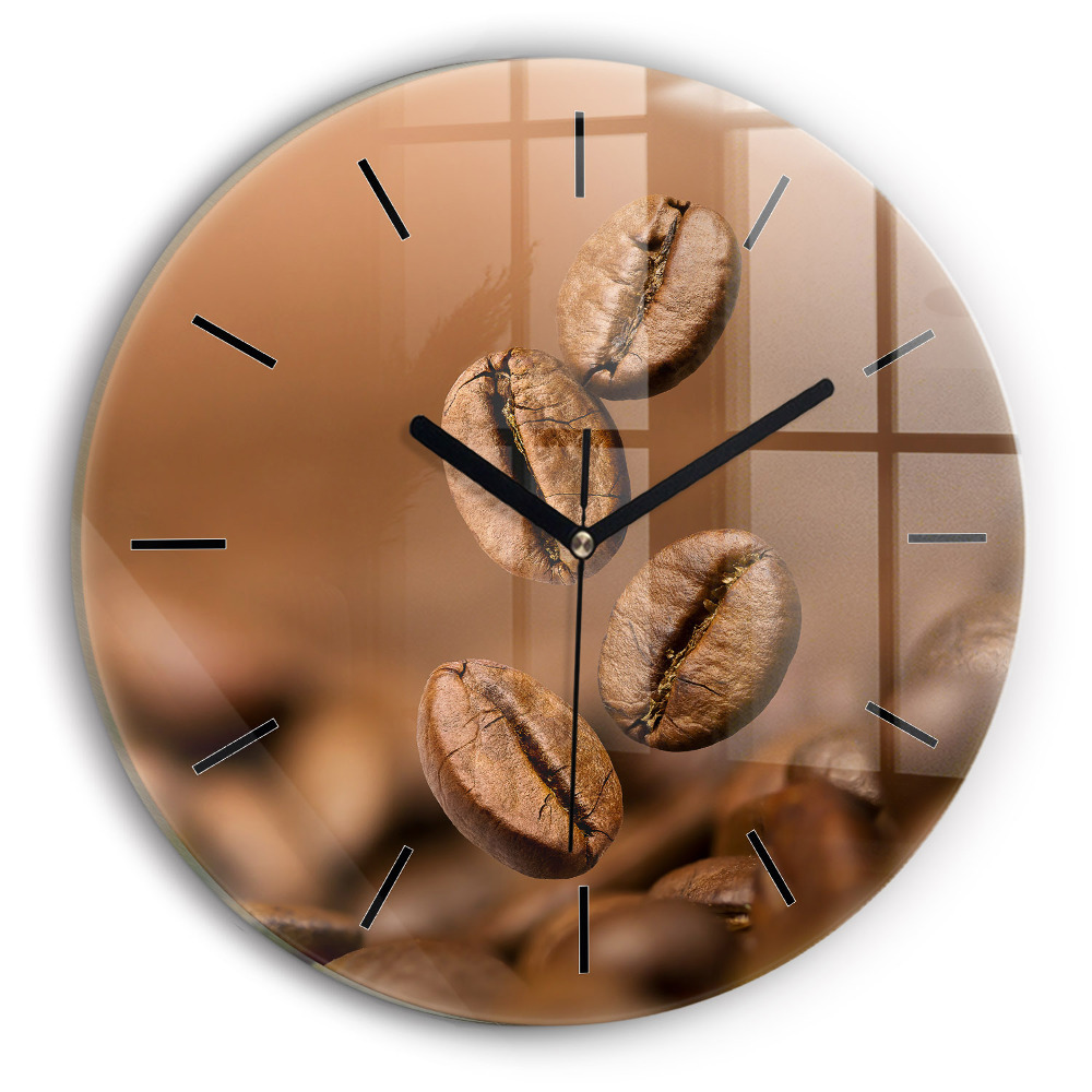 Culori abstracte Ceas perete din sticlă rotund