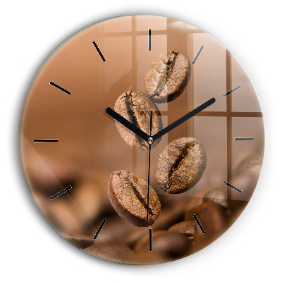 Culori abstracte Ceas perete din sticlă rotund