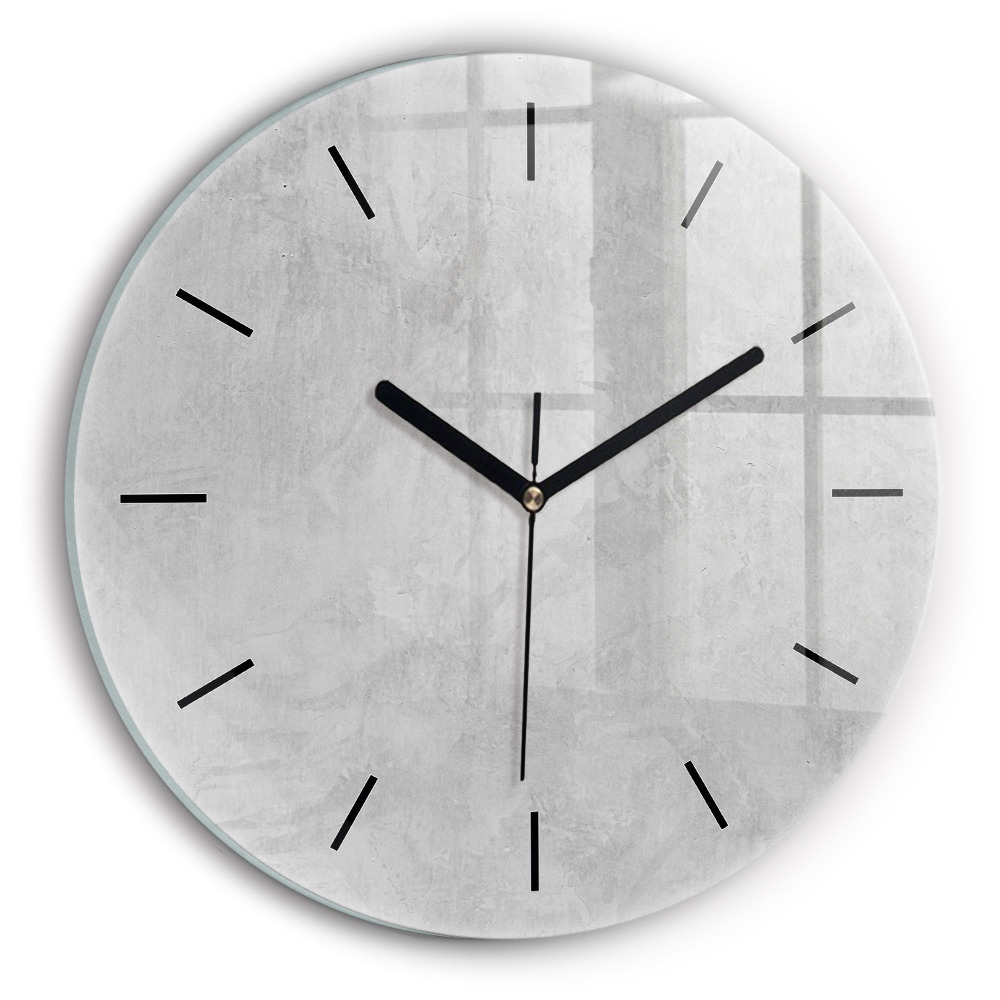 Perete de piatra Ceas rotund de perete din sticlă