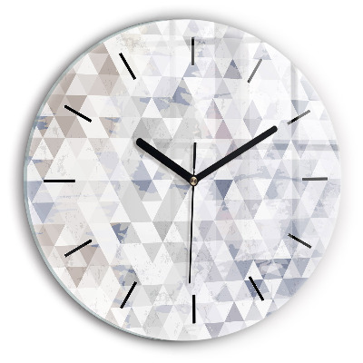 Model geometric Ceas perete din sticlă rotund