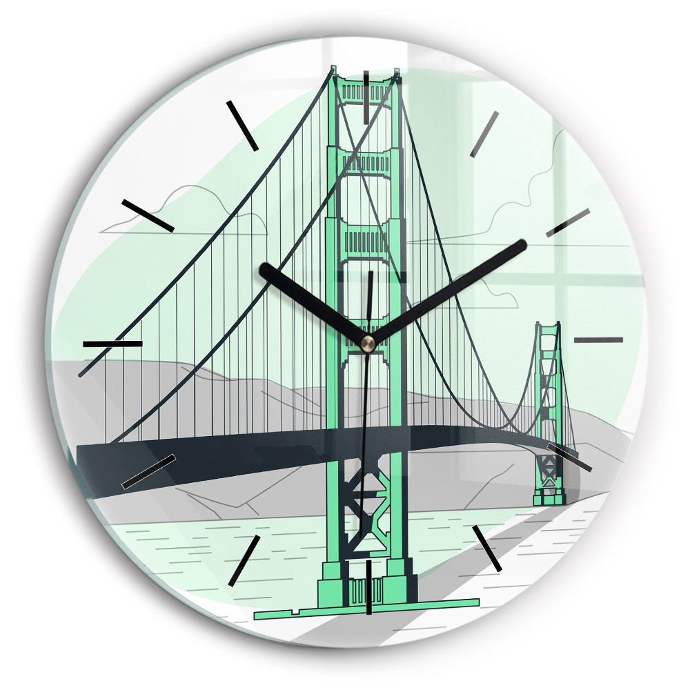 Podul Verde Ceas din sticlă rotund