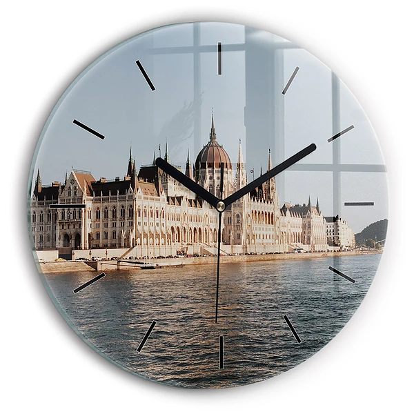 Parlamentul de la Budapesta Ceas rotund de perete din sticlă