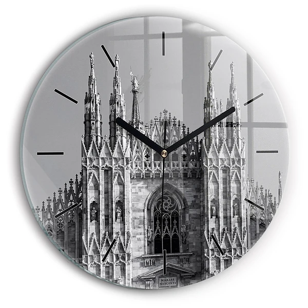 Catedrala Duomo di Milano Ceas din sticlă rotund