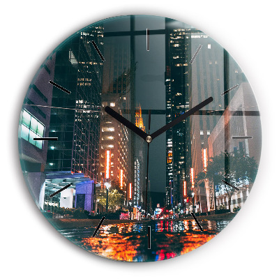 Hotel în Houston Ceas perete din sticlă rotund