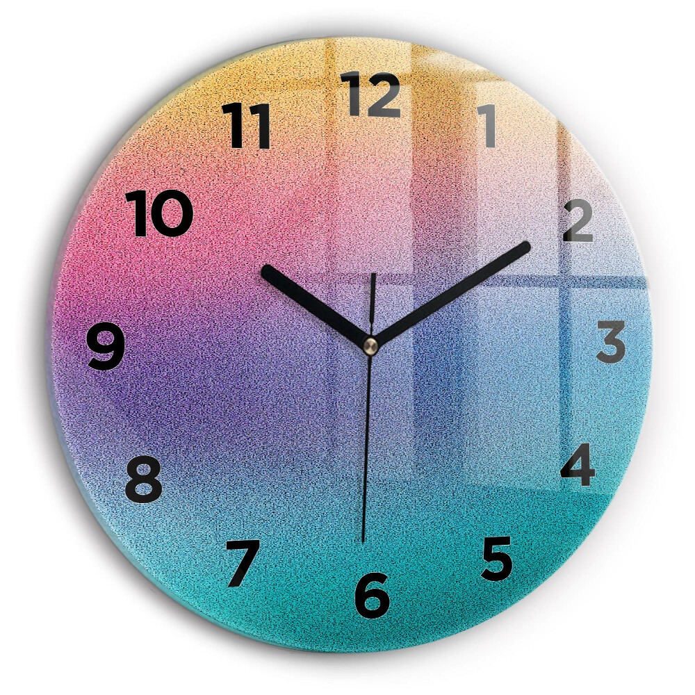 Ceas perete din sticlă rotund Model de gradient