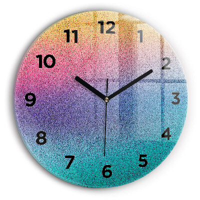 Ceas perete din sticlă rotund Model de gradient