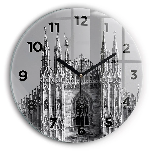 Ceas din sticlă rotund Catedrala Duomo di Milano