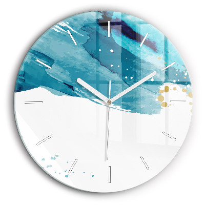 Ceas din sticlă rotund Mișcări de perie