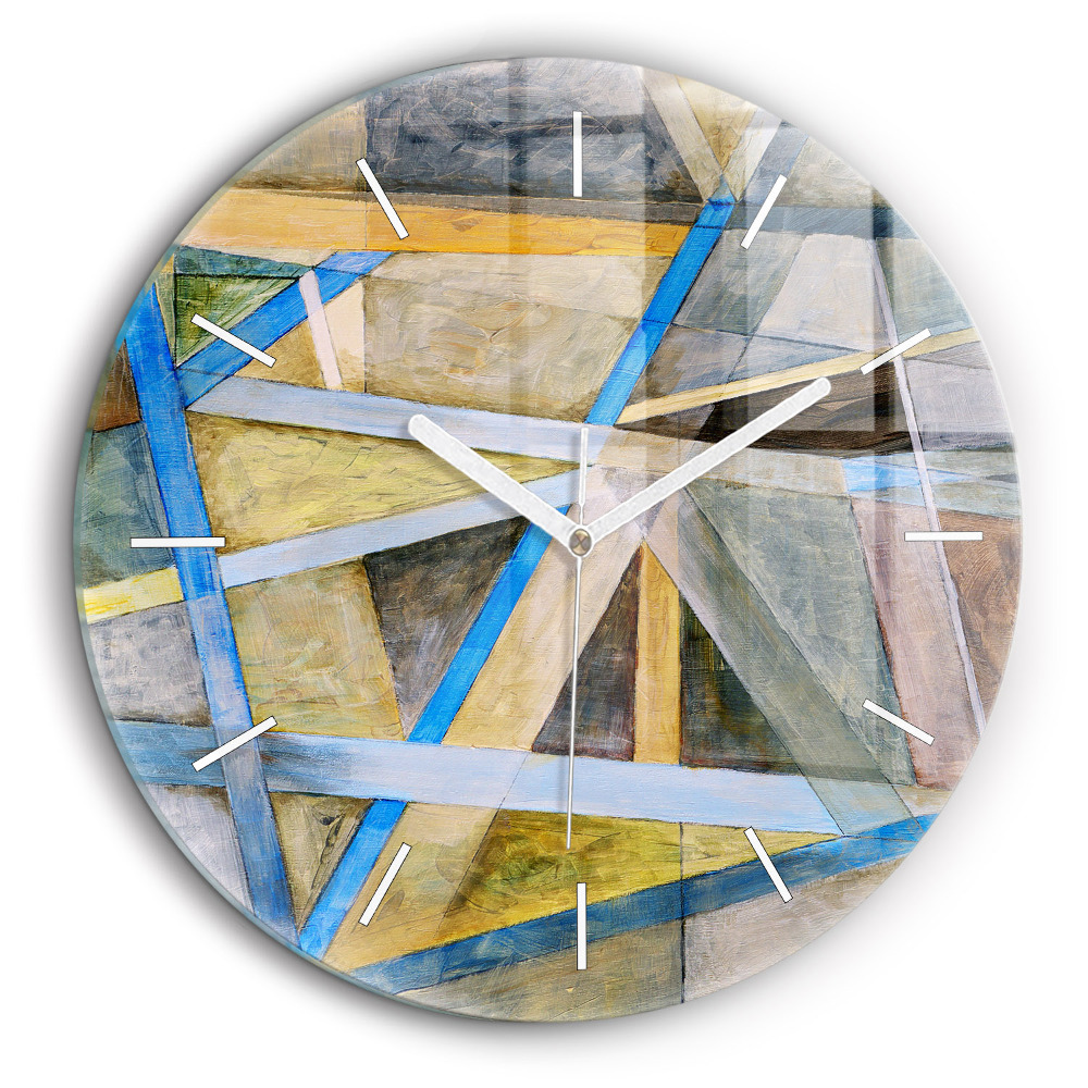 Ceas rotund de perete din sticlă Pictura impresionistă