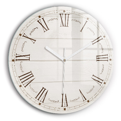 Ceas din sticlă rotund numere romane