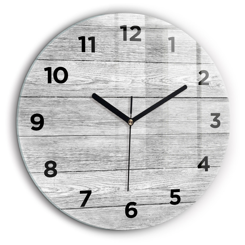 Panouri din lemn Ceas din sticlă rotund