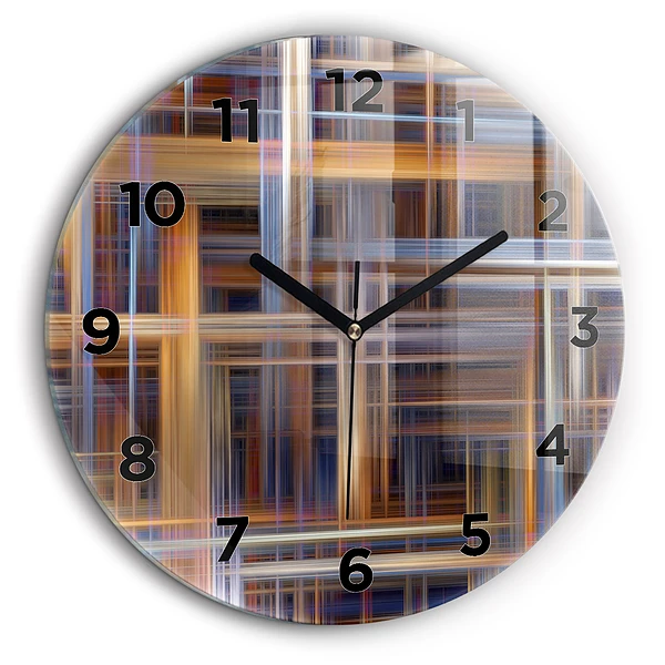 Abstracția geometriei Ceas din sticlă rotund