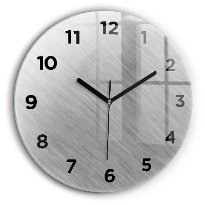 Perete metalic Ceas perete din sticlă rotund