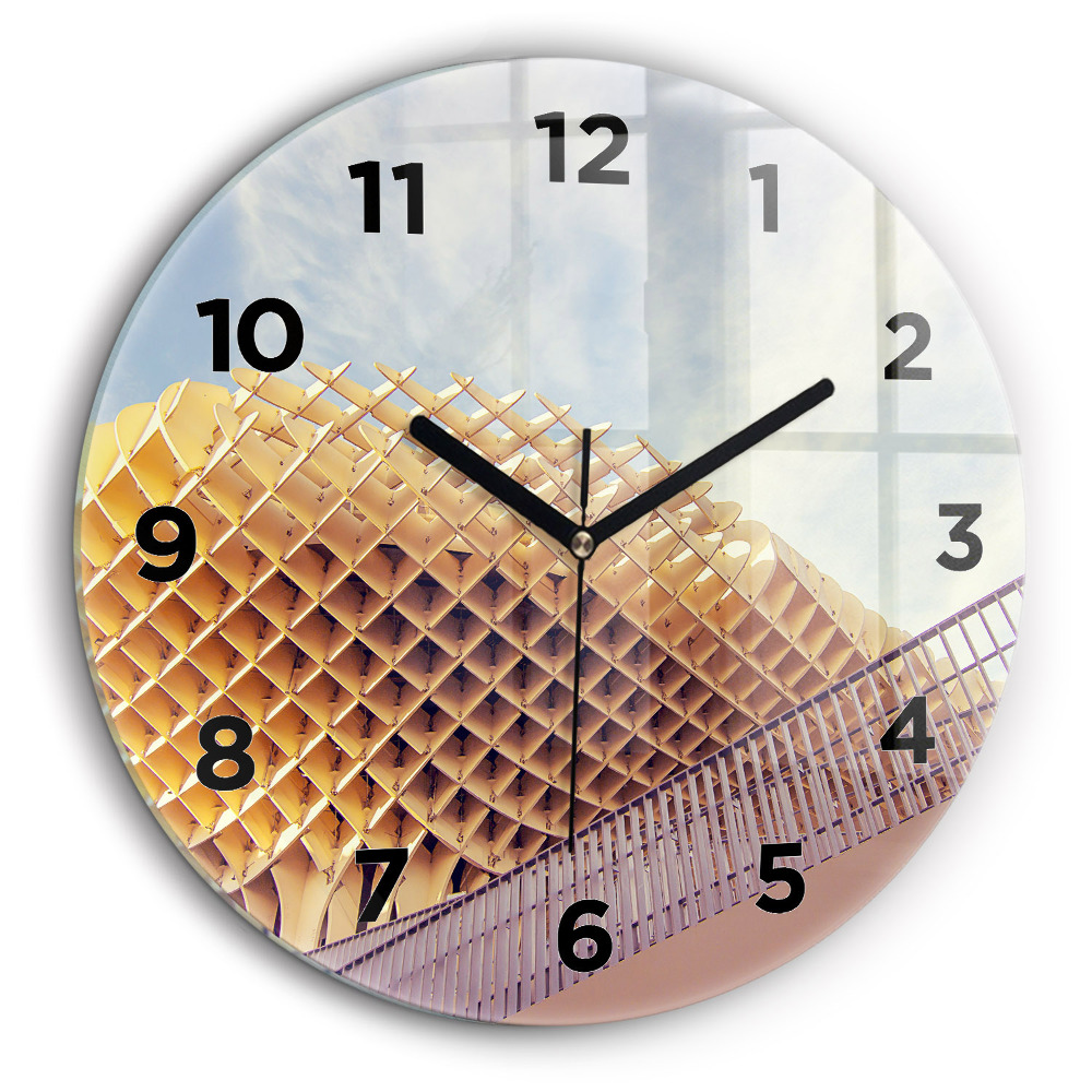 Belvedere din Sevilla Ceas rotund de perete din sticlă