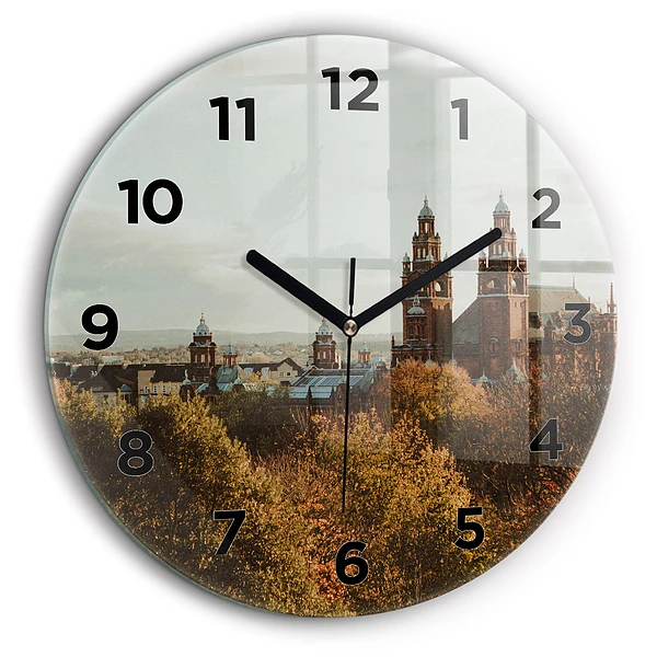 Galeria de Artă din Glasgow Ceas rotund de perete din sticlă