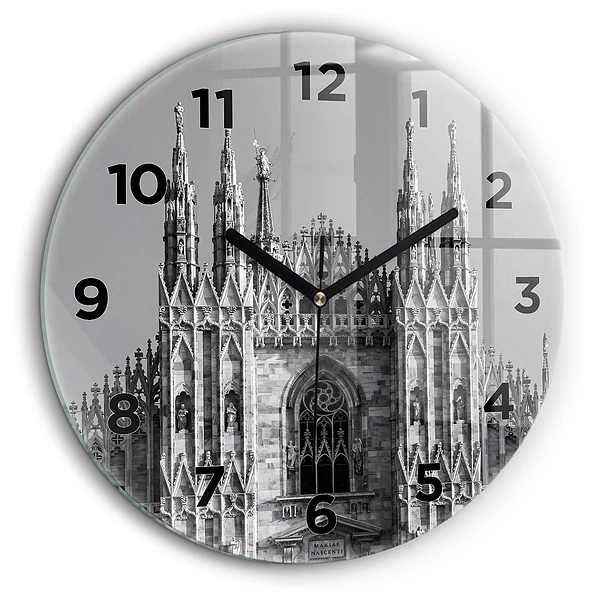 Catedrala Duomo di Milano Ceas din sticlă rotund