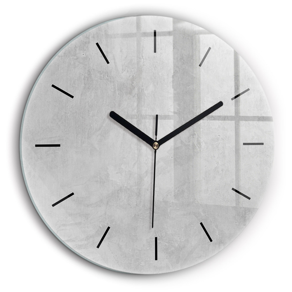 Ceas rotund de perete din sticlă Perete de piatra