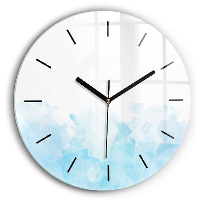 Ceas perete din sticlă rotund Pete pictate