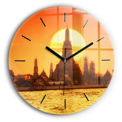 Ceas din sticlă rotund Wat arun Bangkok Thailanda