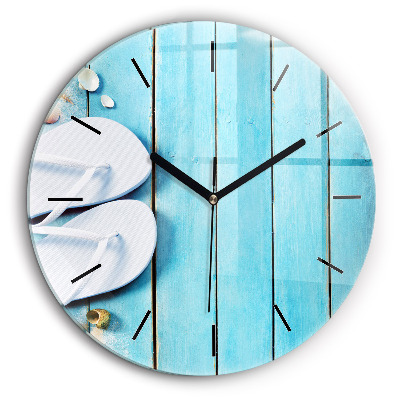 Ceas de sticlă pe perete rotund Accesorii de vacanta