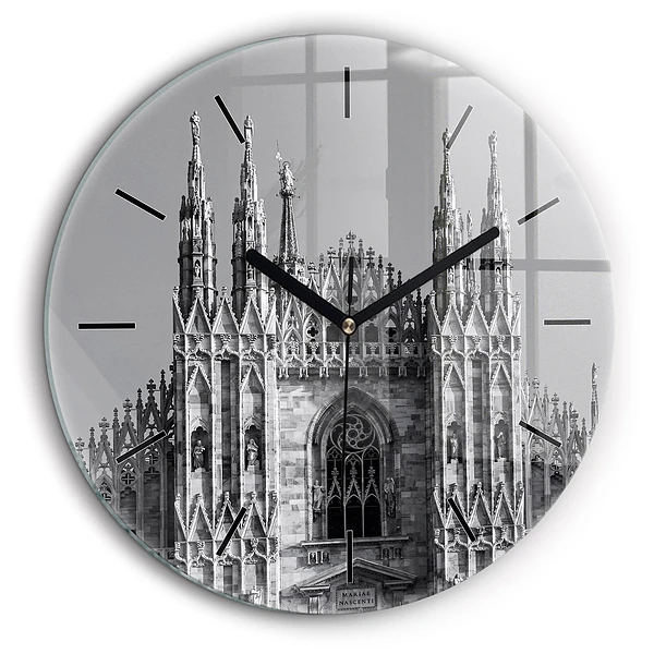 Ceas din sticlă rotund Catedrala Duomo di Milano